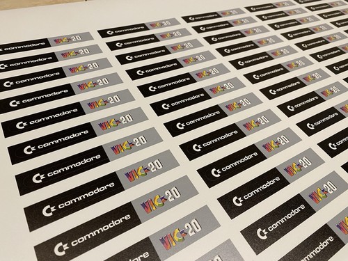 Label adesiva commodore vic20 - label,